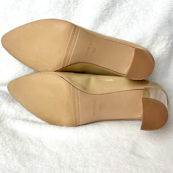 Vaneli Tilden Ecru Patent Leather Nude Colored Comfort Pumps Size 9.5M - Picture 12 of 14